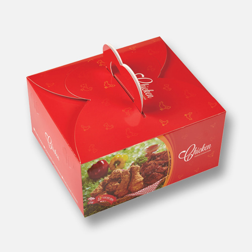 [-] 레드치킨(손잡이)한마리 박스 - 200개l size : 175 x 200 x 100 l