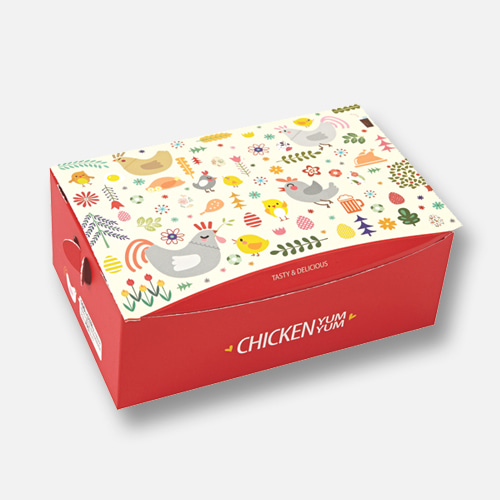 [-] 꼬꼬치킨 박스 - 200개l size : 210 x 130 x 80 l