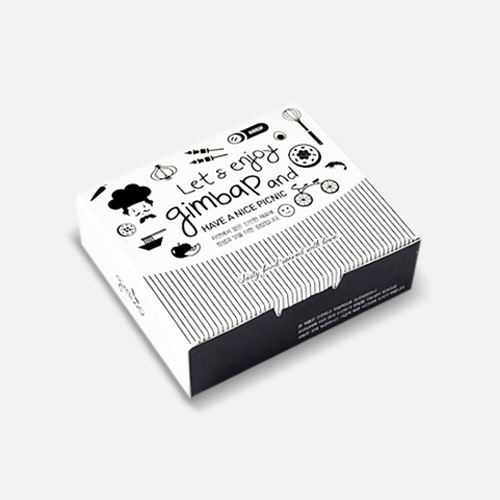 [-]꼬마김밥 박스 - 100개l size : 100 x 85 x 30 l