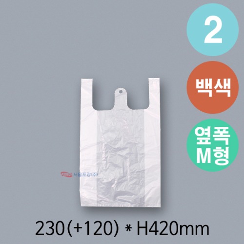 비닐봉지(2/백색/소)-JY 1000매 [비닐봉투]